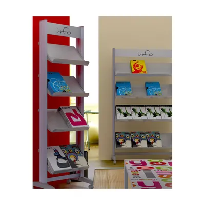 Présentoirs tablettes métal